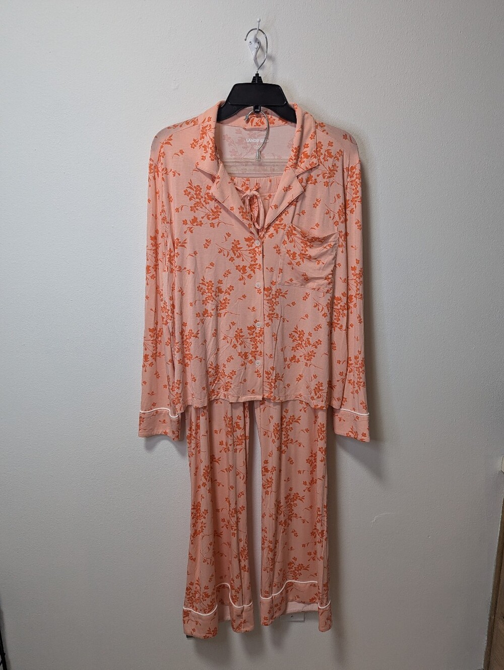 Lands End Cooling 2 Floral Knit Pajamas